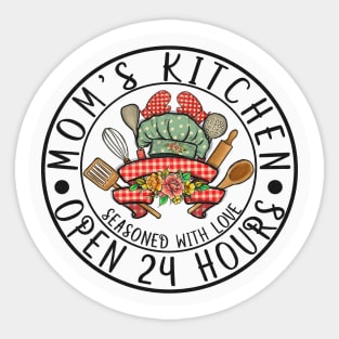 moms kitchen open 24 hours Sticker